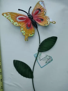 Butterfly Garden Stake Decorative Butterfly Yard Stake, Cute Insect Decor Metal - Picture 1 of 5