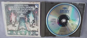 HANDEL FIREWORKS MUSIC English Concert Pinnock FRANCE PDO FULL SILVER NO IFPI 02 - Imagen 1 de 1