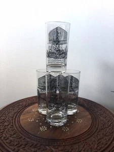 4 MCM Cincinnati Ohio Glassware, Fountain Square, Skyline, Riverfront Stadium - Picture 1 of 6