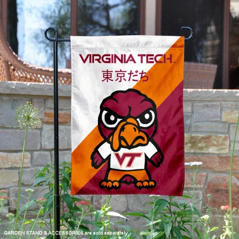 VA Tech Hokies Tokyodachi Garden Flag and Yard Banner Cover