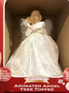 Mr. Christmas Animated Tree Topper Fiber Optic Angel, White - Picture 1 of 4