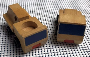 Vintage Lot of 2 Old Wooden Toy Trucks 1971 Mattel Made in Korea Mattel - Picture 1 of 4