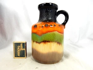 Cool 70´s design Scheurich Lava Keramik Krugvase pottery jug vase 414-16 - Bild 1 von 20