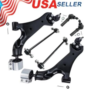 Front Lower Control Arms + Tie Rod Ends for 2010- 2017 Chevy Equinox GMC Terrain - Picture 1 of 10