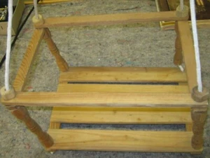 Holzgitterschaukel Schaukelsitz Kinderschaukelsitz Gitterschaukel Sitz Kinder - Bild 1 von 3