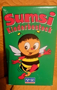 SUMSI Kinderbebesteck 2-teilig OVP! Volksbank Kinder Werbegeschenk Werbung - Bild 1 von 3
