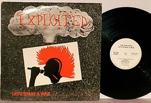 THE EXPLOITED Let's Start A War UK LP VG+ 1985 DOJO10 Vinyl Punk Rock - Picture 1 of 3