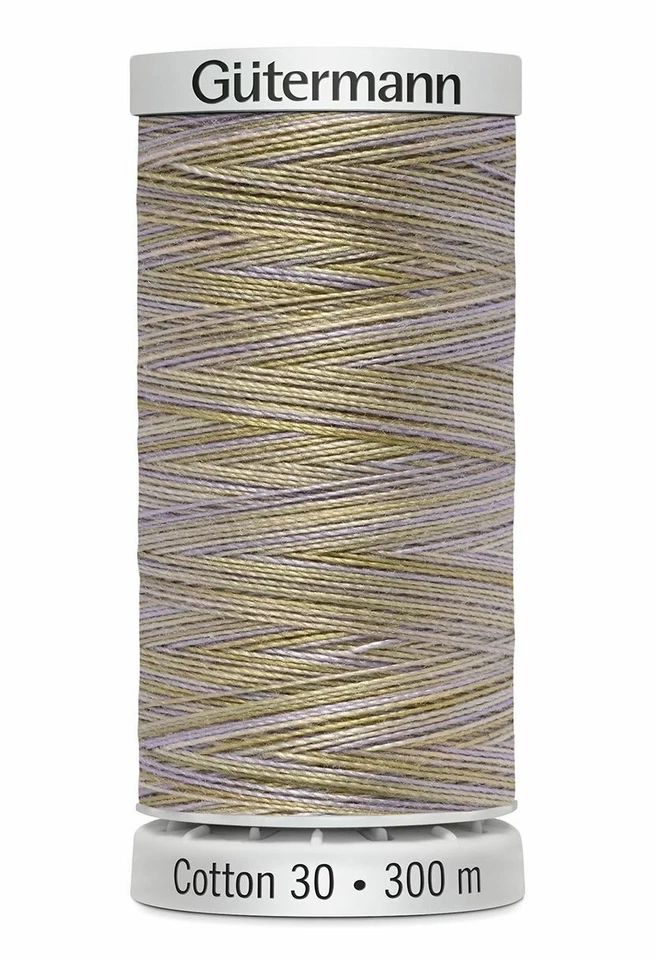 Gutermann Cotton 30 # 4072 VARIEGATED GREY GREEN, 300m Embroidery, Quiltin - Image 1 of 1