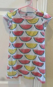 Tea Collection Watermelon Dress Girls Size 4 - Picture 1 of 3
