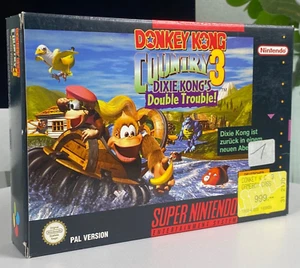 Donkey Kong Country 3 Nintendo SNES Exzellenter Sammler-Zustand PAL (Deutsch Ed) - Bild 1 von 12