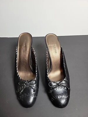 Bisou Bisou Michele Bohbot 7.5M strappy heels Black braided straps - Image 1 of 4