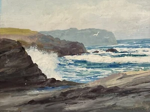 AMY BROWN PAINTING LANDSCAPE ANTIQUE EARLY CALIFORNIA LANDSCAPE PAINTING LISTED - Picture 1 of 24