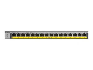 NETGEAR 16-Port PoE / PoE+ Gigabit Ethernet Unmanaged Switch with 76W PoE Budget - Picture 1 of 7