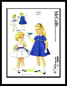McCall's 4905 Helen Lee Designer Fabric Sewing Pattern GIRLS Coat Dress Frock ~2 - Picture 1 of 4