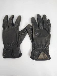 Tourmaster Select Summer Black 100% Leather Cycling Gloves Womens Small 8 - Picture 1 of 6