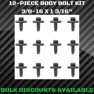 1957+ Mercury Colony Park Front End Exterior Chassis Body Bolts 3/8-16 X 1 3/16" - Foto 1 di 3