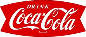 #4384 6" (1) Drink Coca Cola Vintage Repro Decal Sticker LAMINATED - Picture 1 of 4