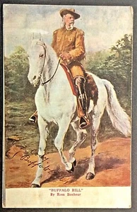 William F. Cody- Buffalo Bill on his Horse by Ross Bonhear - Picture 1 of 2