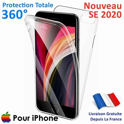 Coque Protection Intégrale 360 pour iPhone 14 Pro Max 13 12 11 Pro XS XR SE 7 6