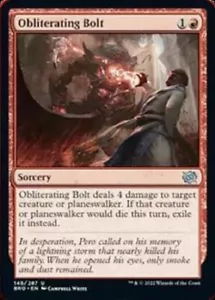 1x Obliterating Bolt The Brothers' War MTG CARD Magic the Gathering - Picture 1 of 1
