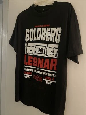 Camisa Brock Lesnar VS Goldberg Autografiada Talla M Goldberg Firmada JSA ENVÍO GRATIS Foto 1 de 4