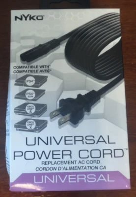 Nyko Universal Power Cord for PS4 / XBOX ONE NEW, Distressed box - Image 1 of 4