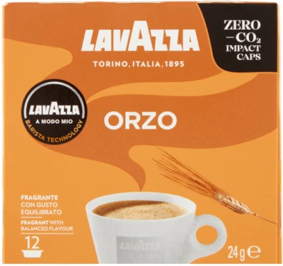 12 KAPSELN GERSTE-KAFFEE LAVAZZA A MODO MIO MISCHUNG ORIGINAL LAVAZZA ESPRESSO - Bild 1 von 4