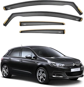 ISPEED Wind Deflectors for Citroen C4 MK2 2010-2020 5-Door Hatchback 4pc Set - Picture 1 of 9