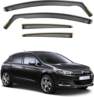 iSPEED Deflettori Vento Visiere per Citroen C4 MK2 2010 - 2018 5 porte Hatchback