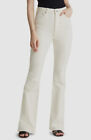 $225 Rag & Bone Women's White Casey High-Waist Flare-Leg Jean Pants Size 26