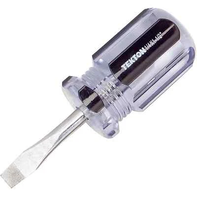 1/4-Inch Flat Stubby Screwdriver Great for Paint Can Opener TEKTON 27000 - Image 1 of 3