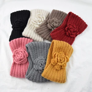 Winter Women Knit Crochet Flower Headband Hairband Ear Warmer Headwrap Turban ⇘ - Picture 1 of 26