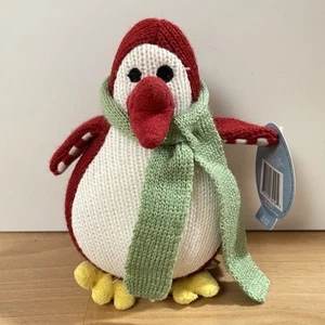 Peluche Starbucks Pinguino Maglia 5" 2007 Natale Peluche Invernale - Foto 1 di 8