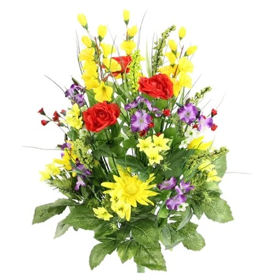 30 Stem Artificial flowers Morning Glory & Ranunculus Bush Spring Faux Flower... - Image 1 of 4