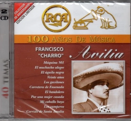 FRANCISCO AVITIA - Francisco "charro" Avitia 100 Anos De Musica 40 Exitos - CD - Imagem 1 de 1