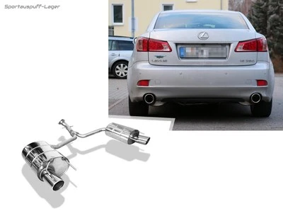 Escape deportivo dúplex de acero inoxidable Fox Lexus IS 250 XE2 100 mm enrollado - Imagen 1 de 4