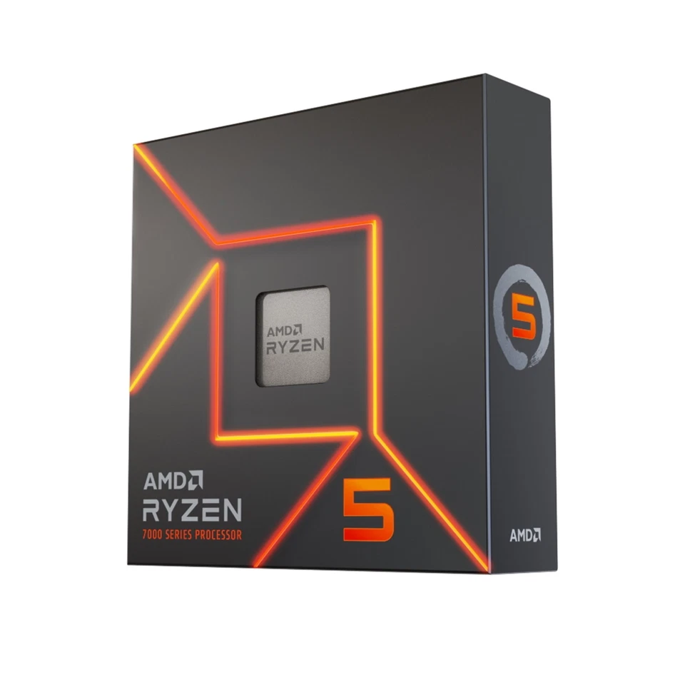 AMD Ryzen 5 7600X 4.7GHz 6 Core AM5 Processor 12 Threads 4.7GHz Radeon Graphics - Image 1 of 1