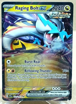 Sv05: Temporal Forces - Raging Bolt Ex Double Rare Holo #123/162 Pokemon TCG - Image 1 of 2