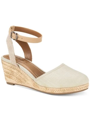 STYLE & COMPANY Mujer Beige Mailena Puntera Redonda Cuña Alpargata Zapatos 9.5 M Foto 1 de 4
