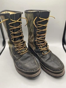 Russell Botas Mocasín Para Hombres 9 D Camuflaje Pájaro Tirador Alto País Cuero Caza - Imagen 1 de 20