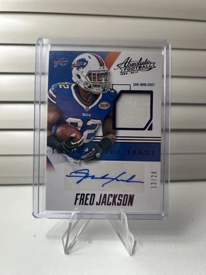 2014 Panini Absolute #FJ Fred Jackson Patch Auto Game Used Jersey /20 - Image 1 of 2