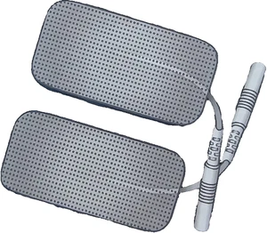 Curamed TENS / EMS Universal-Ersatz Klebeelektroden 4Stk 80x40mm - Bild 1 von 6