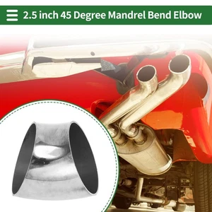 45 Degree Mandrel Bend Elbow 2.5" inch OD Thickness 1.5mm 304 Stainless Steel - Bild 1 von 7