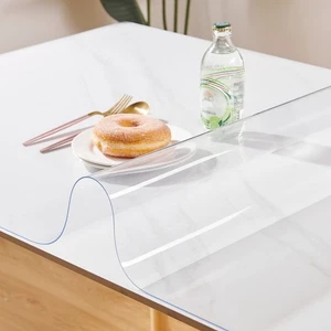 Clear Table Cover Protector 18 x 60 Inch, 1.5mm Thick Plastic Desk Protector ... - Picture 1 of 8