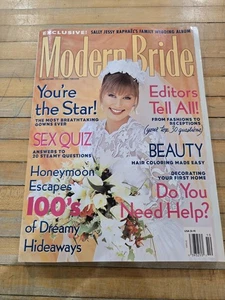 Raro octubre/noviembre 1993 MODERN BRIDE revista nupcial vestidos de novia concurso sexual - Imagen 1 de 22