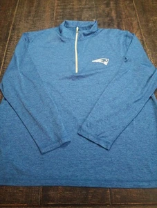 NFL Team Apparel XL New England Patriots 1/4 Zip Long Sleeve Blue  Lightweight  - Bild 1 von 7