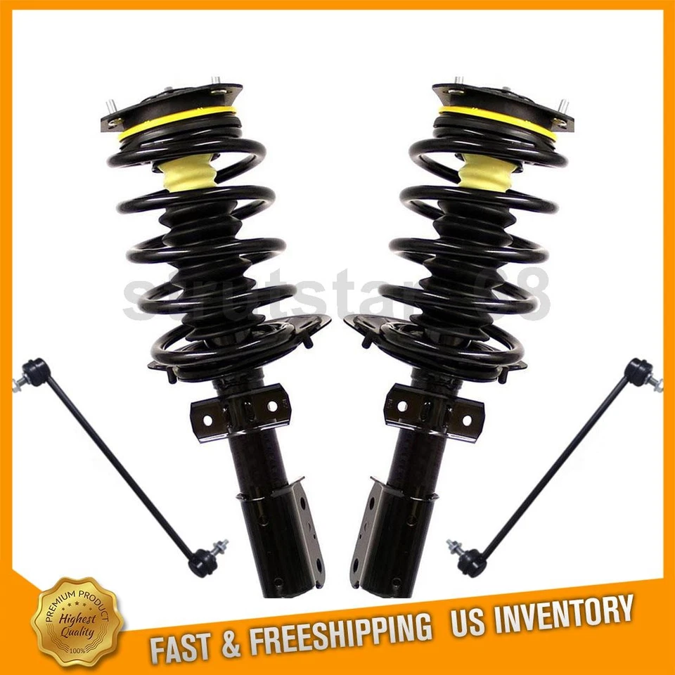 4x Monroe Struts Spring W/Sway Bar Fits 2005 Saturn Relay 2006 Saturn Relay - Image 1 of 4