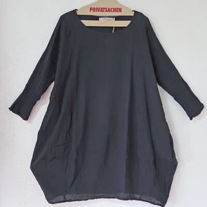 PRIVATSACHEN  cooles Kleid Ecokattun 46-48-50(2) Taschen EIGENPRO kaviar schwarz - Bild 1 von 3