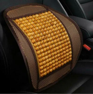 2 x OFFICE CHAIR SEAT MASSAGE MESH LOWER BACK LUMBAR SUPPORT CAR CUSHION - Picture 1 of 2