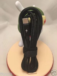 Heavy Duty Nylon Braided USB 3.1 Type-C Data Sync Charger Charging Cable Black - Picture 1 of 2